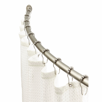 MODA AT HOME ENTERPRISES LTD 305255 Curved Shower Curtain Tension Rod, Chrome, 42 to 72 In.