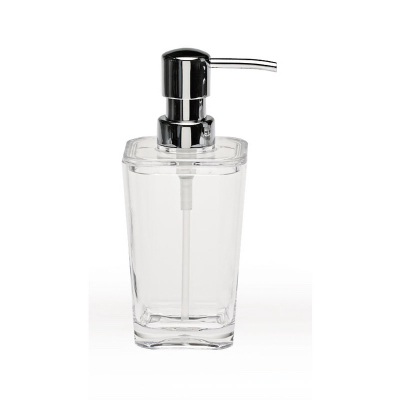 MODA AT HOME ENTERPRISES LTD 101082 Optiks Bathroom Lotion/Soap Dispenser, Clear Acrylic