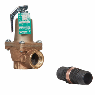 Watts 3/4 174A 030 FS Boiler Relief Valve, 3/4 In. NPT