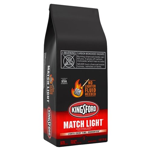 MATCH LIGHT 32096 Wood Charcoal Briquette, 4 lb Bag
