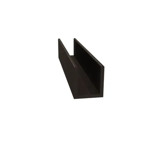 Fixed Panel Deep U-Channel 1/2" Oil Rubbed Bronze -  84" Length - pack of 10