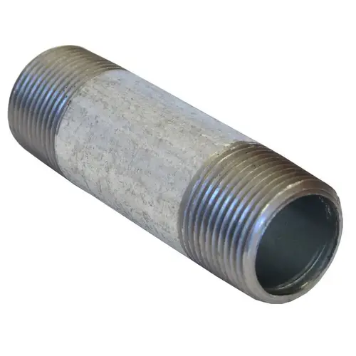 Close Nipple Beck 3/4" MNPT Galvanized Steel Galvanized