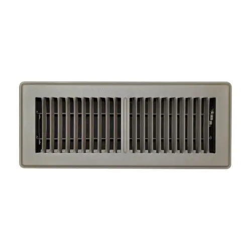 Tru Aire C150MB04X12 Floor Register 4" H X 12" W 2-Way Powder Coat Brown Steel Powder Coat