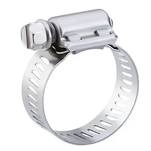 Hose Clamp 2" 5" SAE 72 Silver Stainless Steel Snaplock Silver