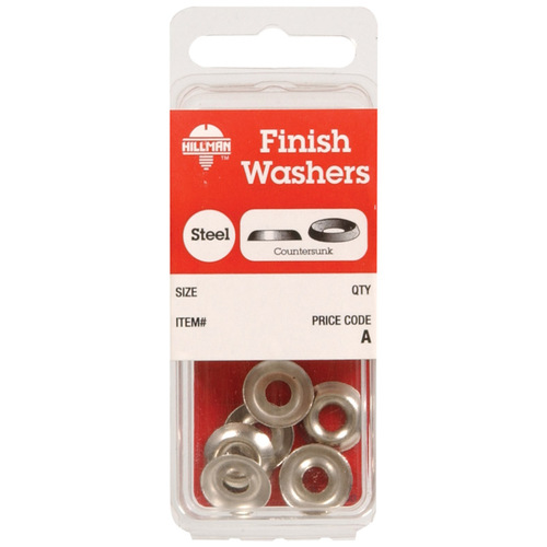 Finish Washer Nickel-Plated Steel .164" Nickel-Plated - pack of 10