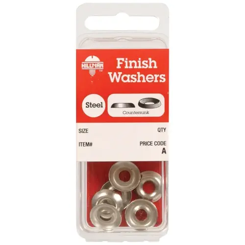 Finish Washer Nickel-Plated Steel .164" Nickel-Plated