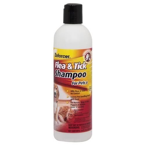 Flea and Tick Shampoo Liquid Cat and Dog Pyrethrins 16 oz