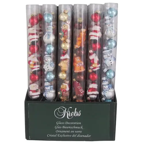 CHRISTMAS BY KREBS CBK50518-XCP18 Indoor Christmas Decor Multicolored Assorted Multicolored - pack of 18
