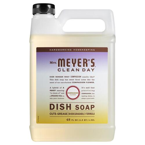 Dish Soap Refill Clean Day Compassion Flower Scent Liquid 48 oz