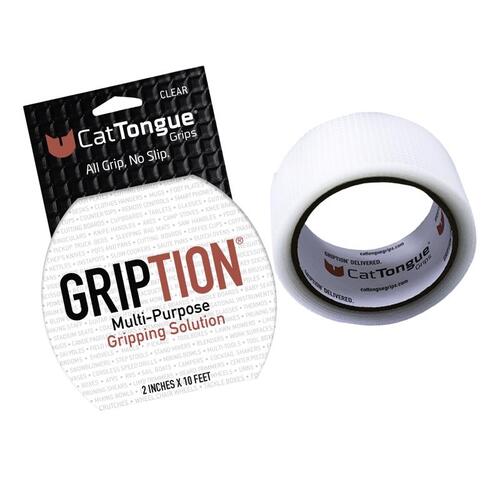 CatTongue Grips UC18-00161 Anti-Slip Tape Gription Clear 2" W X 10 ft. L 1 pk Clear