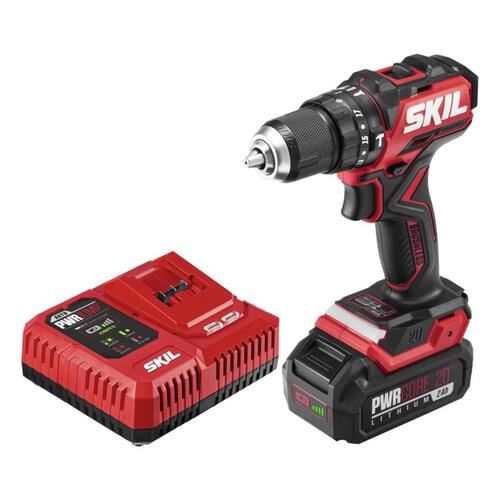 SKIL HD6294B-10 Cordless Compact Hammer Drill 20V PWR CORE 20 1/2" Brushless Kit (Battery)