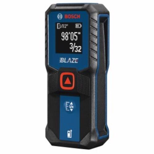 BLAZE Laser Measure, Functions: Distance Measurement, 6 in to 100 ft, Digital Display Black/Blue