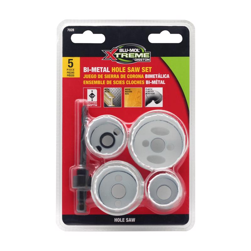 Blu-Mol Xtreme E0217028 Hole Saw Set Bi-Metal