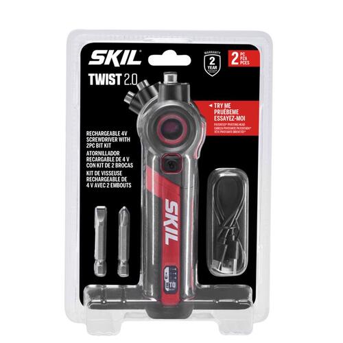 SKIL SD5619-01 SKIL Rechargeable Screwdriver - 4V with 2 piece Bit Kit