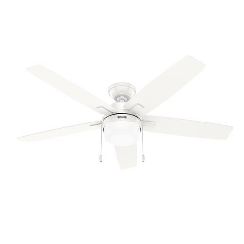 Hunter 52487 Ceiling Fan Anisten 52" White LED Indoor White