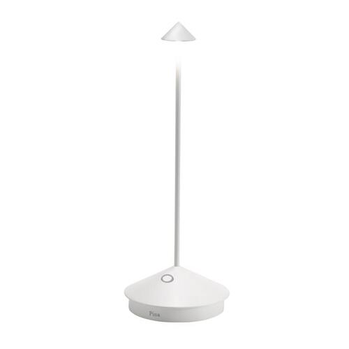 Zafferano LD0650B4 Portable Table Lamp Pina 11.4" White White