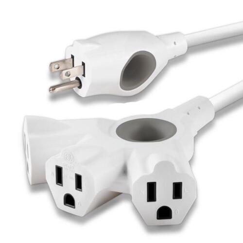 Extension Cord Philips Indoor or Outdoor 15 ft. L White 16/3 White