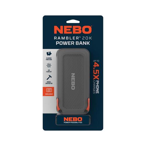 Nebo NEB-PBK-0008 Power Bank Rambler 20000 mAh Black