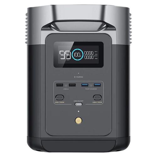 EcoFlow ZMR330-US Power Station Delta 2 1024 W 1024 W Solar and Battery Portable Portable Black