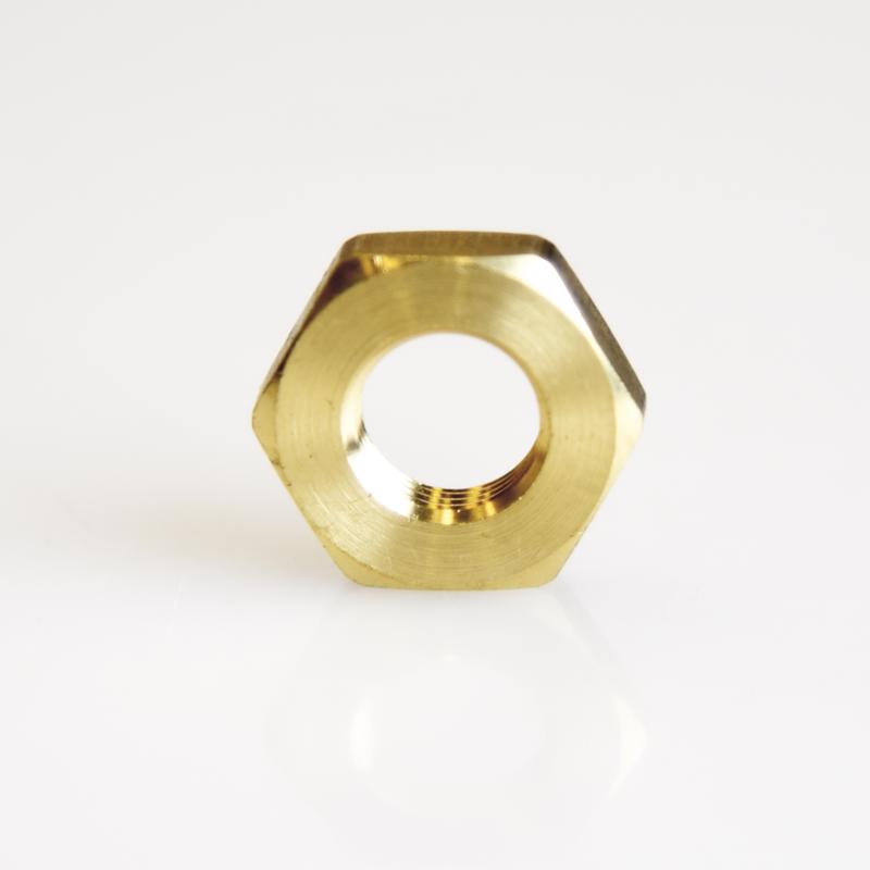 ATC 6JC050801521040 Pipe Lock Nut 1/8" Yellow Brass Yellow