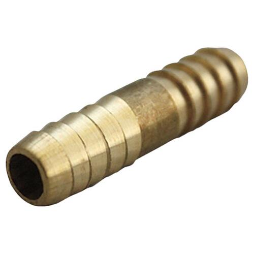 Hose Mender Brass 5/16" D X 5/16" D Gold