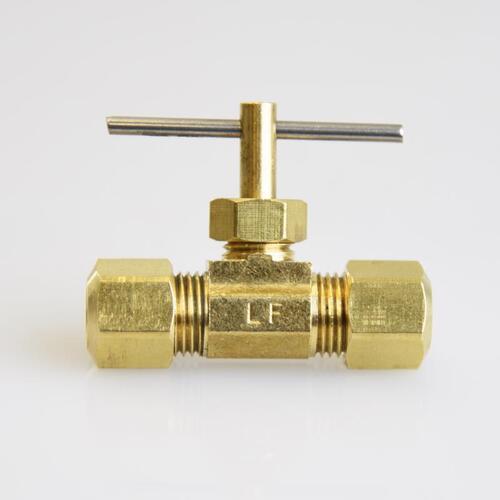 Needle Valve 1/4" 1/4" Brass - pack of 5