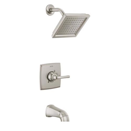 Delta 144864-SP Tub and Shower Faucet Geist 1-Handle Brushed Nickel Brushed Nickel