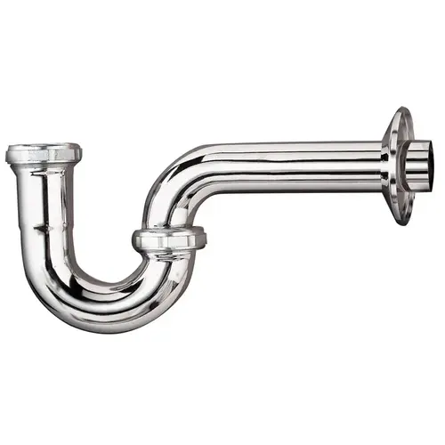 P-Trap 1-1/4" D Brass Chrome Plated