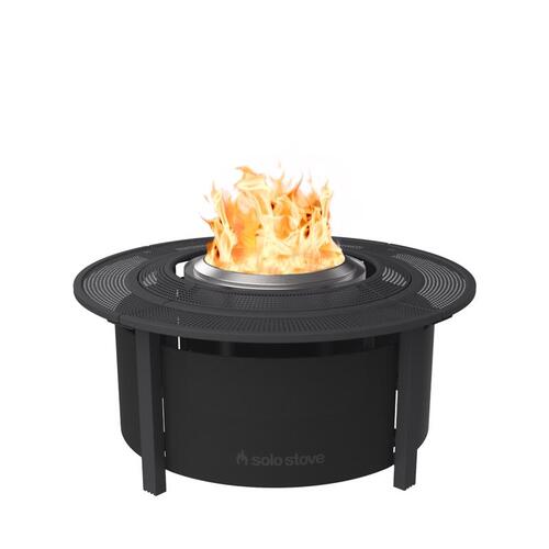 Solo Stove FPSURROUND-SM Fire Pit Stand Stainless Steel 20" H X 42" W X 42" D Black