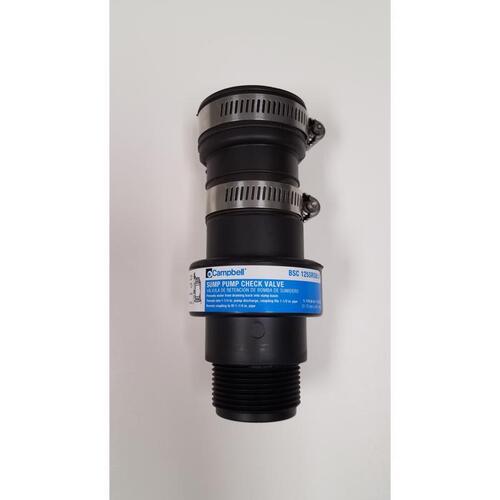 Check Valve 1-1/4" D X 1-1/4" D Plastic Swing