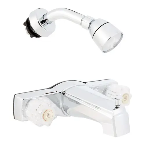 Bath Faucet 2-Handle Chrome Plated Chrome Plated