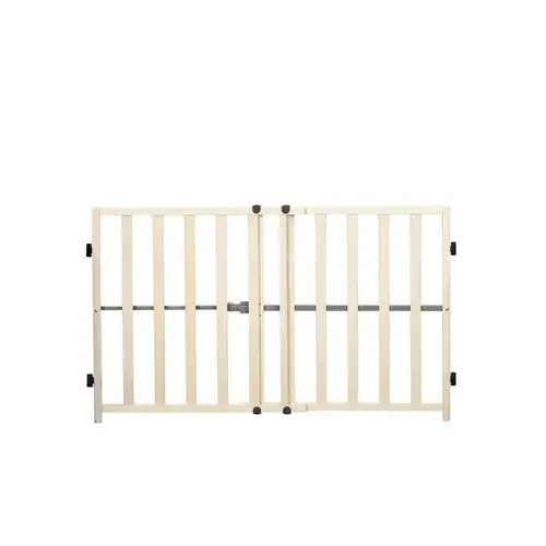 Expandable Baby Gate Ivory Wood Ivory - pack of 6