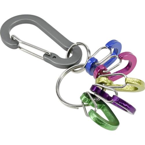 Carabiner Aluminum Multicolored Clip/Hook Multicolored