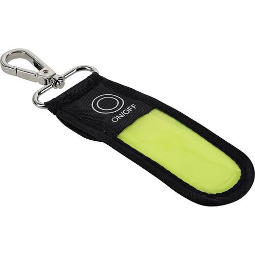 Keychain w/LED Light Nylon Multicolored Clip/Hook Multicolored