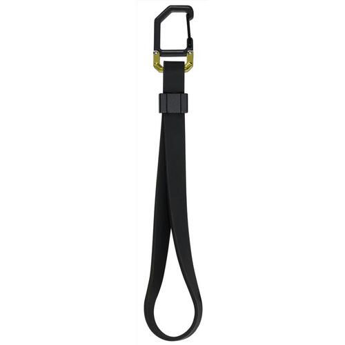 Key Strap Apex Silicone Black Clip/Hook Black