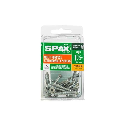 Deck Screws No. 8" X 1-1/2" L Gray Star Flat Head HCR-X