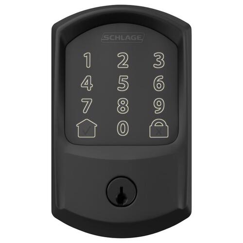 Wifi Deadbolt Encode Matte Black Metal Matte Black