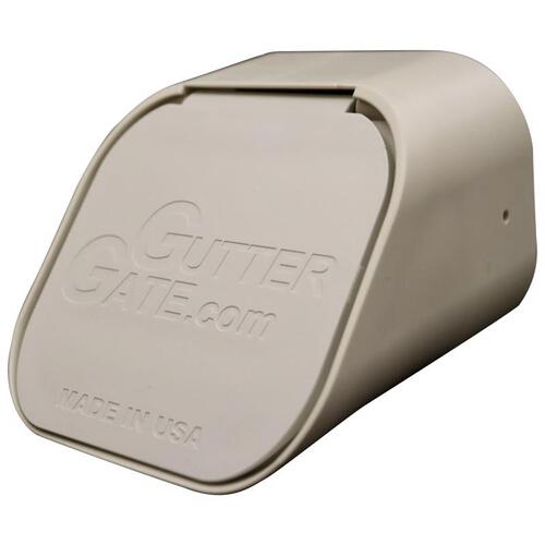 GutterGate GG3X4A-WHITE Downspout Adapter 3" H X 3" W X 4" L White Plastic Rectangular White