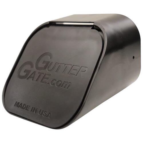 GutterGate GG3X4A-BLACK Downspout Adapter 3" H X 3" W X 4" L Black Plastic Rectangular Black