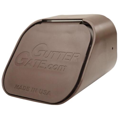 GutterGate GG3X4A-BROWN Downspout Adapter 3" H X 3" W X 4" L Brown Plastic Rectangular Brown