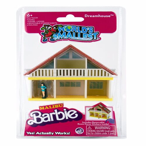 World's Smallest 5011M Malibu Barbie Dreamhouse Multicolored 7 pc Multicolored