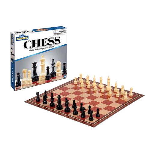 Chess Classic Games Plastic Black/Cream Black/Cream - pack of 12