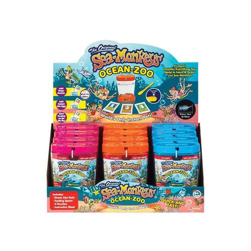 Schylling 23223 Ocean Zoo Classic Toy Sea Monkey Plastic Assorted Assorted