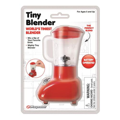 Playmaker Toys 10583 Tiny Blender Plastic Red Red