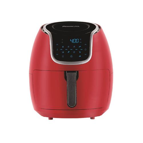 PowerXL PAF-7QR Air Fryer Vortex Red 7 qt Programmable Polished