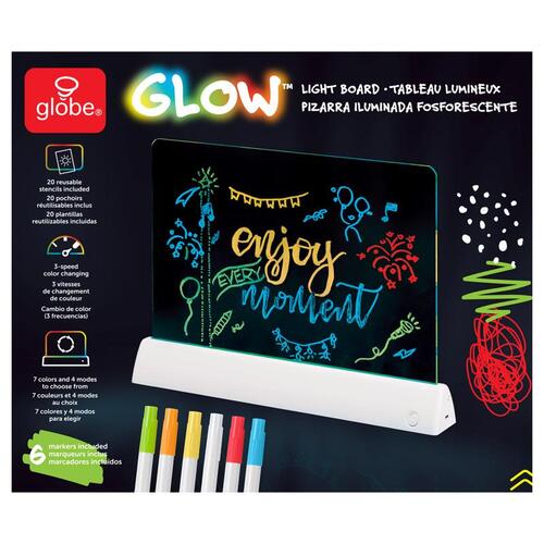 Globe Electric 13559 Light Board GLOW Plastic Clear 27 pc Clear