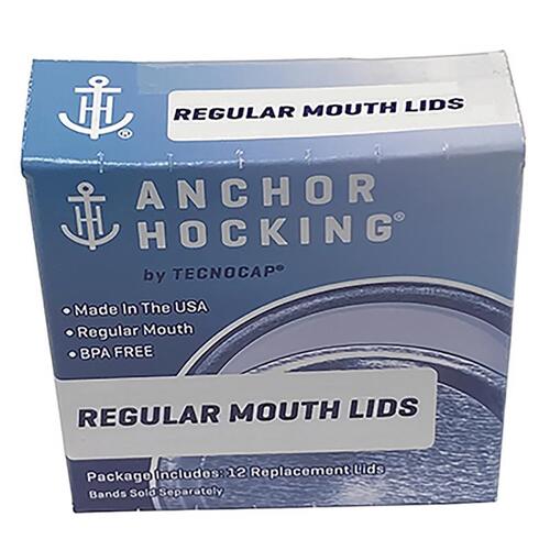 Canning Lid Anchor Hocking Regular Mouth Gold - pack of 24