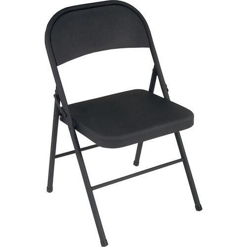 Cosco 14-711-BLK4 Folding Chair Black Steel Black