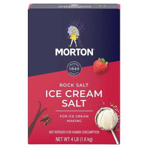 Morton F142130000B Ice Cream Salt 4 lb Boxed Concentrated