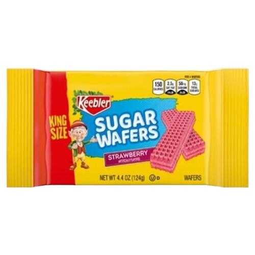 Keebler 759106 Sugar Wafers Strawberry 4.4 oz Packet